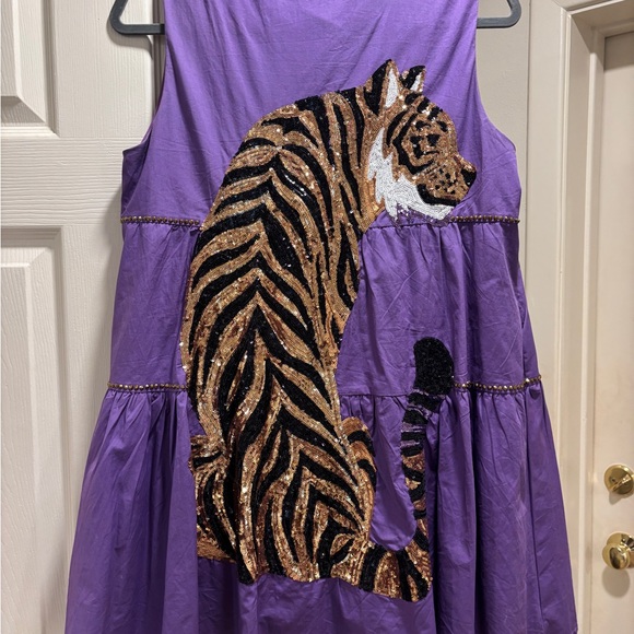 Queen of Sparkles Sequin Tiger Dress - Picture 4 of 5